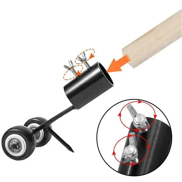Weed Remover Tool Head without Handle, Weed Puller for Standard Handles, Garden Weeding Tool for Lawn and Paths_04