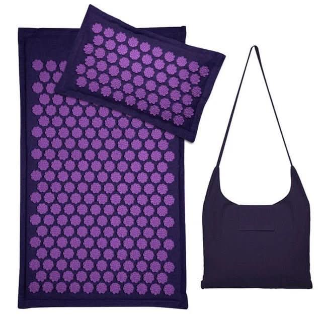Acupressure Mat and Pillow Set, Spike Mat in Coconut Fibre with Bag – image 9