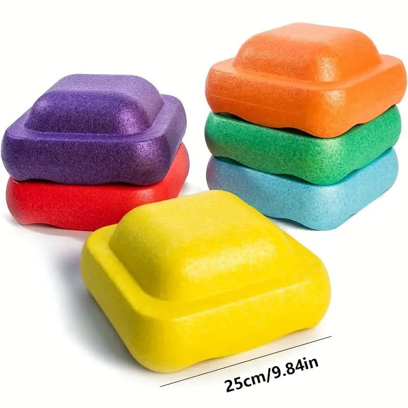 Balance Stones for Kids, Stepping Stones Toy for Indoor Obstacle Course, Plastic Stepping Stones, Toys for 3 Year Olds_16