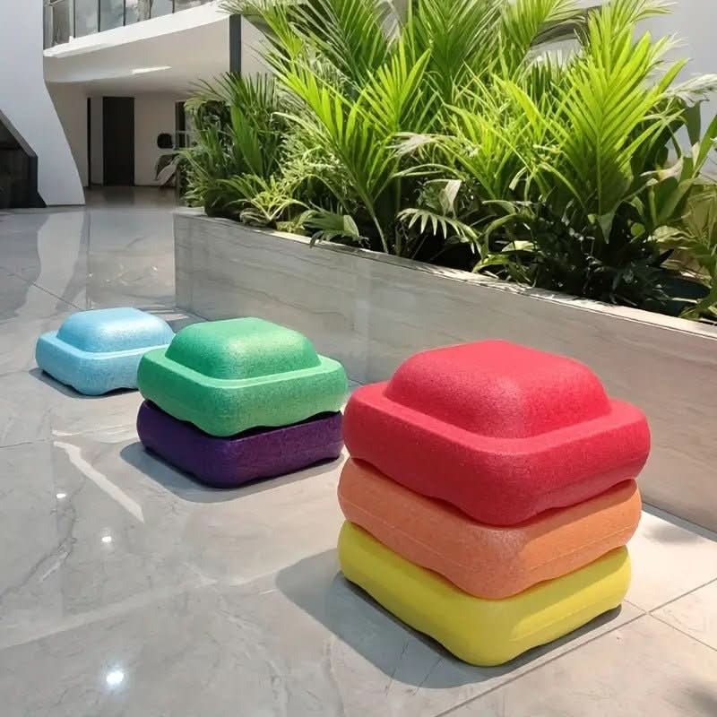 Balance Stones for Kids, Stepping Stones Toy for Indoor Obstacle Course, Plastic Stepping Stones, Toys for 3 Year Olds_02