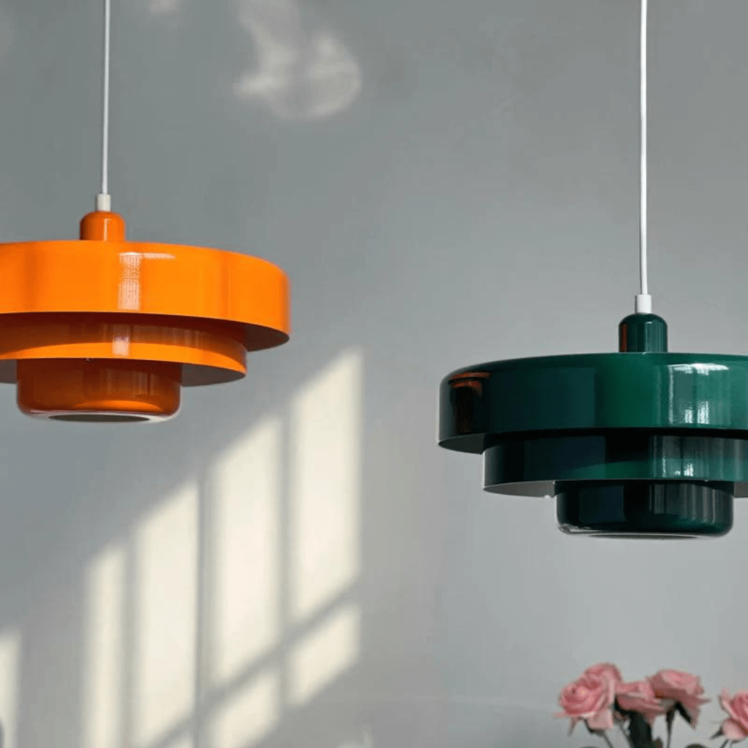 3 Tier Hanging Light with Metal Shades in Macaron Colours for Dining Room – image 6