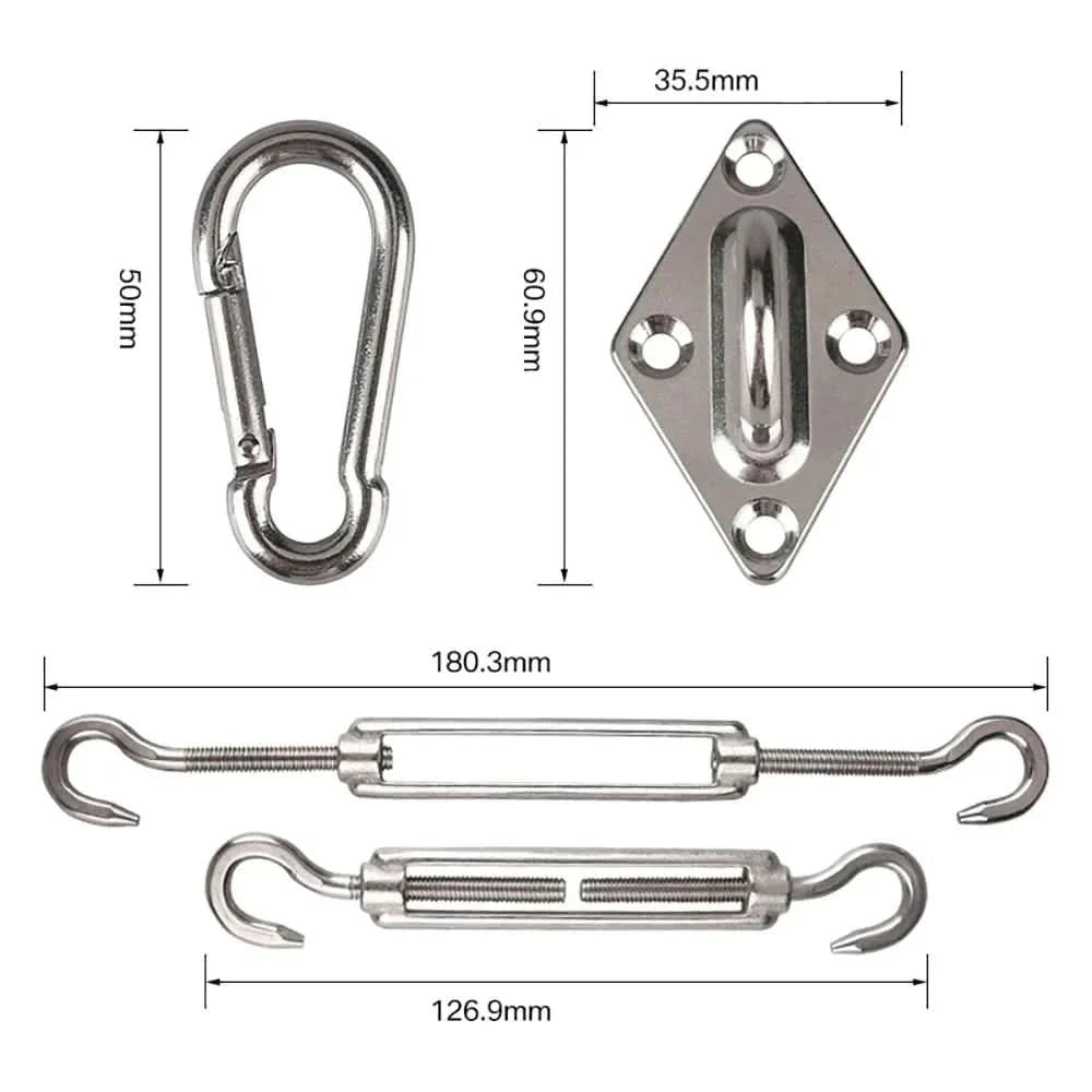 Wall Mounting Kit for Awnings, Steel Screw Set and Fixings – image 5
