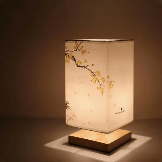 Living Room Wall Lights, Wooden Wall Lamp with Fabric Lamp Shade, Scandinavian Wall Sconce for Bedroom and Hallway_06