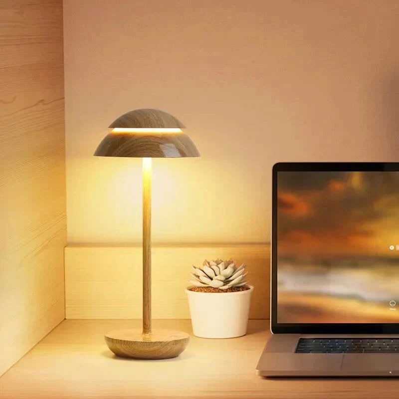 Rechargeable Table Lamps with Touch Control, Cordless Bedside Lamp for Bedroom, Nordic LED Desk Lamp for Living Room