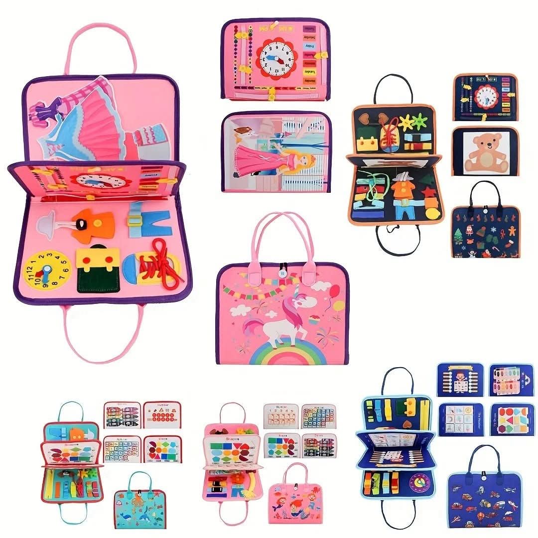 Montessori Busy Book, Sensory Book with Colours and Shapes, Montessori Toys for 2 Year Olds, Toys for 3 Year Olds_12