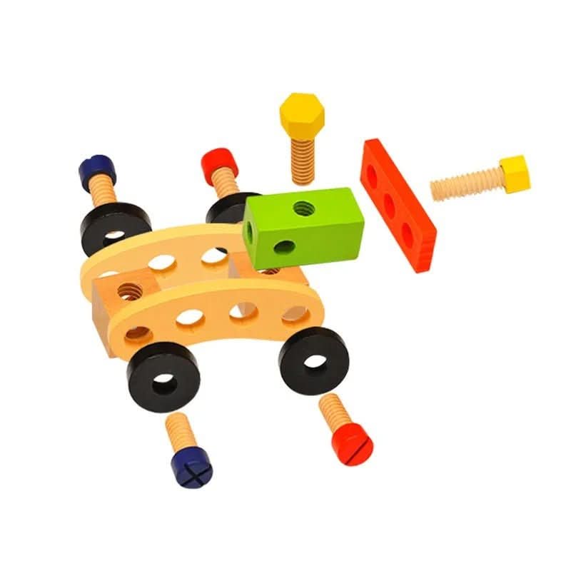 Wooden Construction Set with Case, Montessori Toys for 3 Year Olds – image 4
