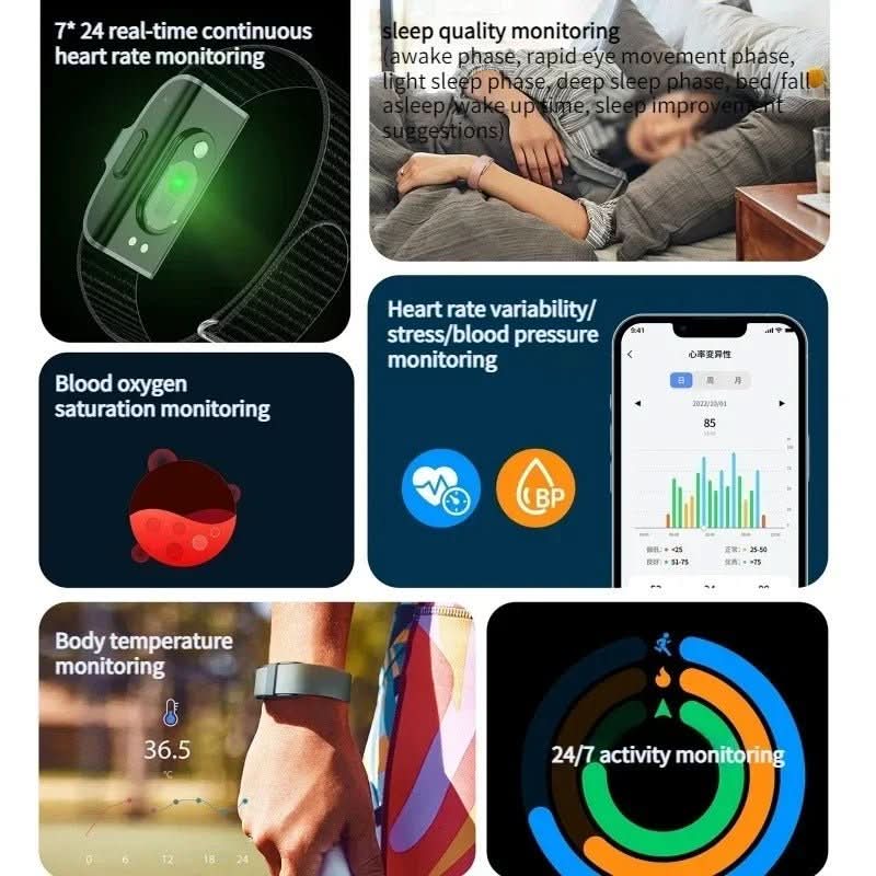 Fitness Tracker with Heart Rate Monitor, Smart Watch with Blood Oxygen Monitor – image 8