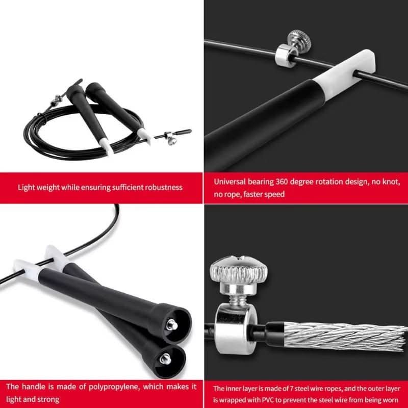 Adjustable Skipping Rope for Adults, Jump Rope for Speed Training and Cardio, Fitness Skipping Rope for Kids and Family_03