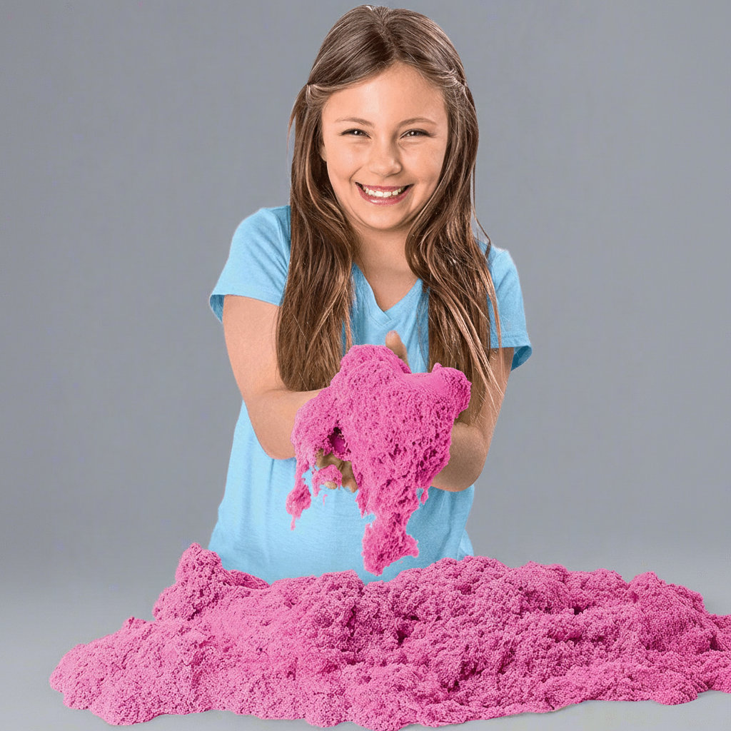 Play Sand for Kids, Mouldable Sand Toys for Indoor Sand Play in 4 Themes