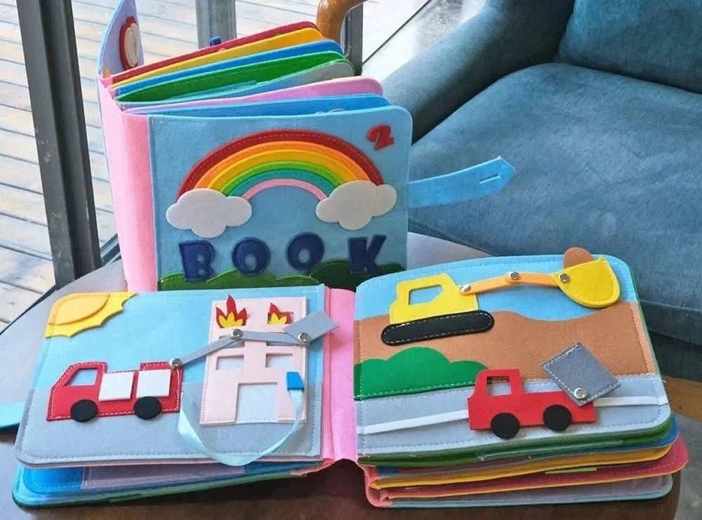 Montessori Toys for 2 Year Olds, Sensory Quiet Book with 16 Stories – image 5