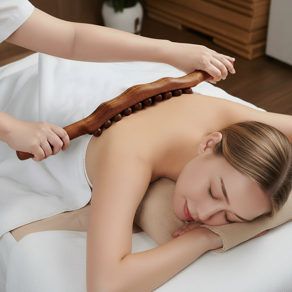 Gua Sha Massage Stick, Wooden Gua Sha Tool