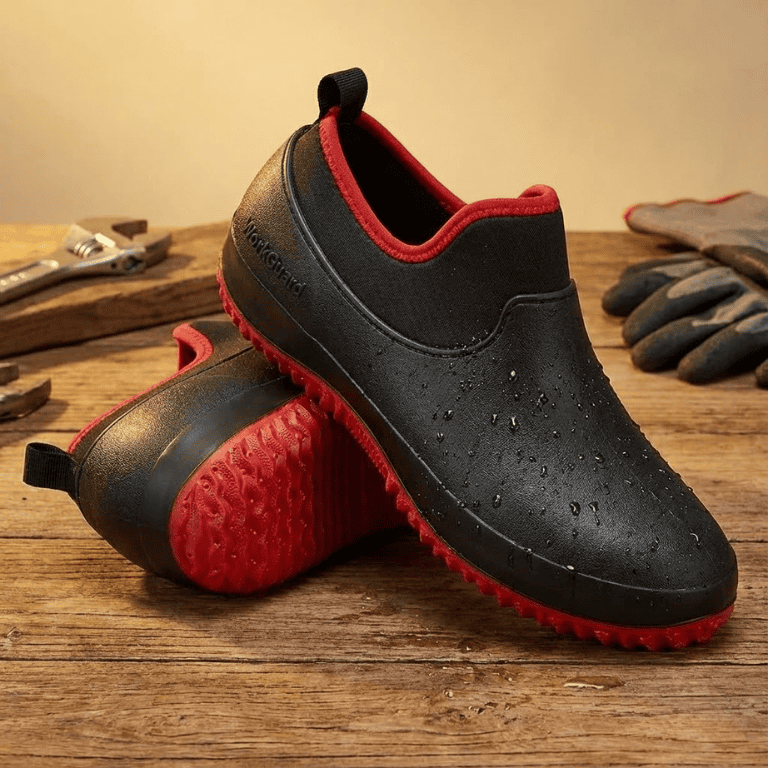 Waterproof Work Shoes, Slip On Shoes for Warehouse and Construction, Lightweight Gardening Shoes for Indoor and Outdoor_00