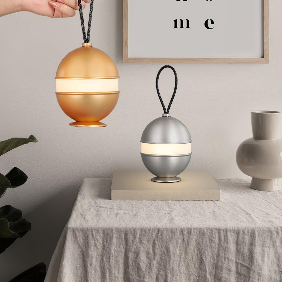 Rechargeable Table Lamp, Cordless Bedside Lamp with Touch Control, LED Touch Lamp for Living Room and Bedroom