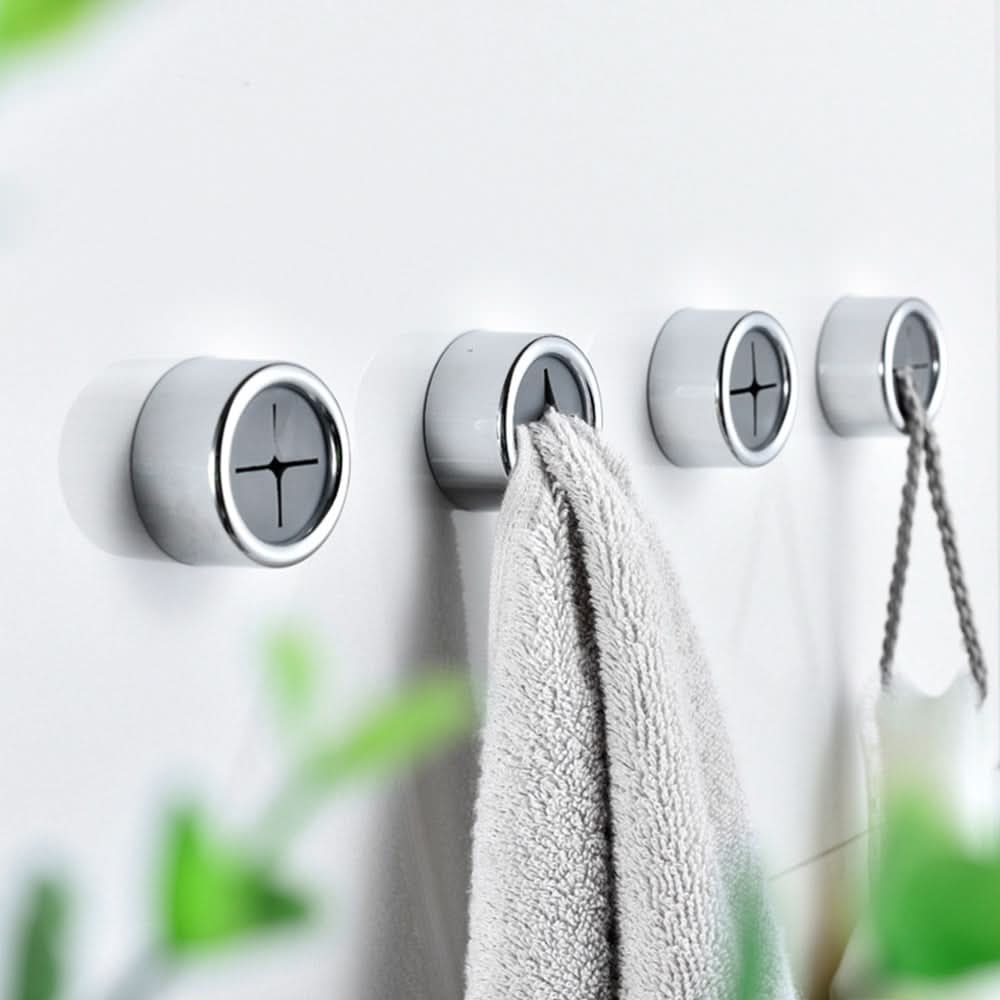 Self Adhesive Towel Holders, Kitchen Towel Holder, Bathroom Towel Holder No Drilling, Adhesive Wall Hooks, 4 Pack