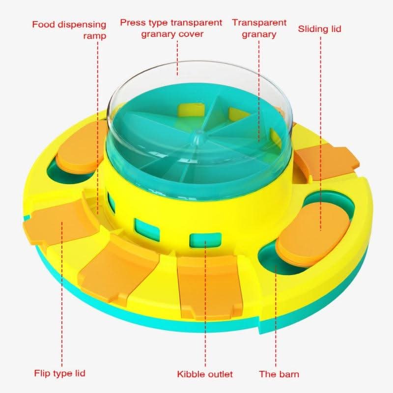Slow Feeder Dog Bowl Anti Gulping, Puzzle Feeder for Cats, Cat Food Bowl with Maze, Dog Food Bowl 30 cm_04
