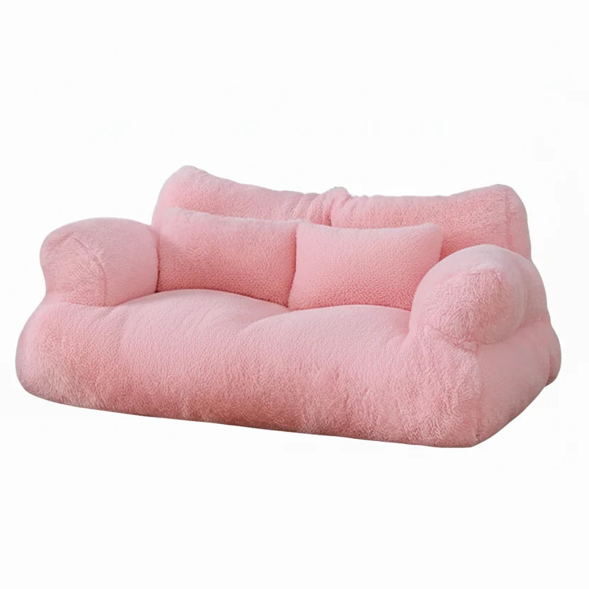 Dog Sofa Bed with Raised Edge, Removable Cover – image 7