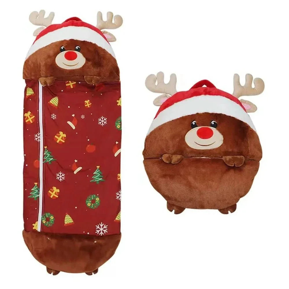Kids Sleeping Bag with Plush Toy, Childrens Sleeping Bag and Soft Toy in One, Machine Washable Stuffed Animal_07