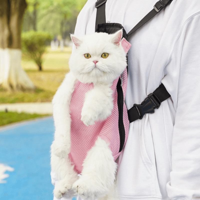 Cat Carrier Backpack, Dog Carrier Backpack for Small Dogs, Breathable Pet Carrier for Travel and Walks_03
