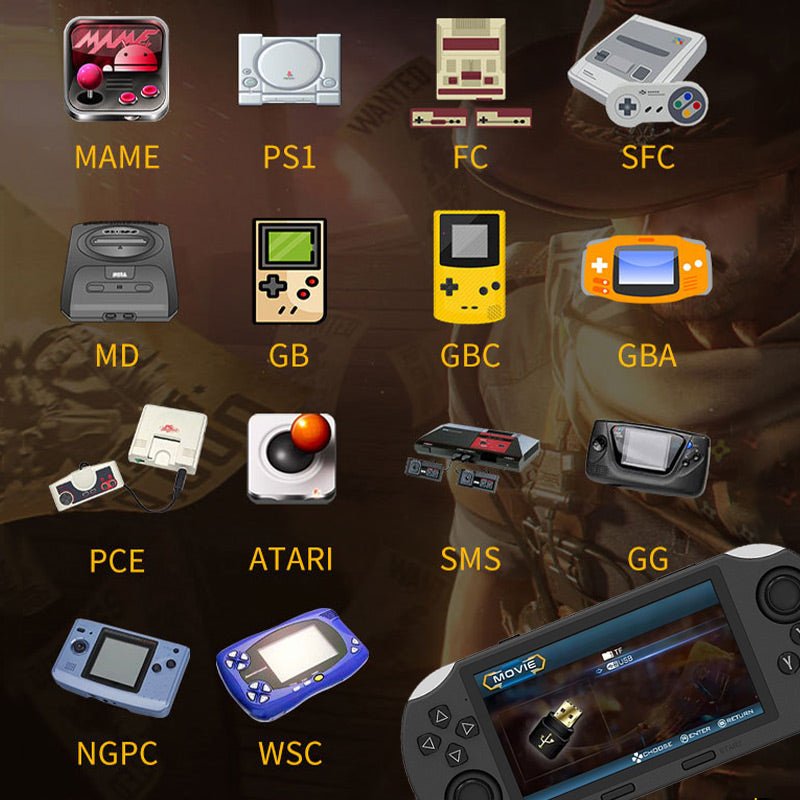 Handheld Game Console, Portable Games Console with HD Display – image 4