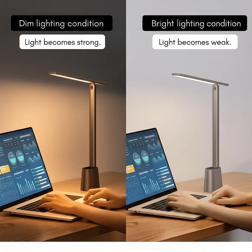 Desk Lamps, Foldable Dimmable LED Lamp, USB Lamp for Home Office and Study, Reading Light for Travel_05