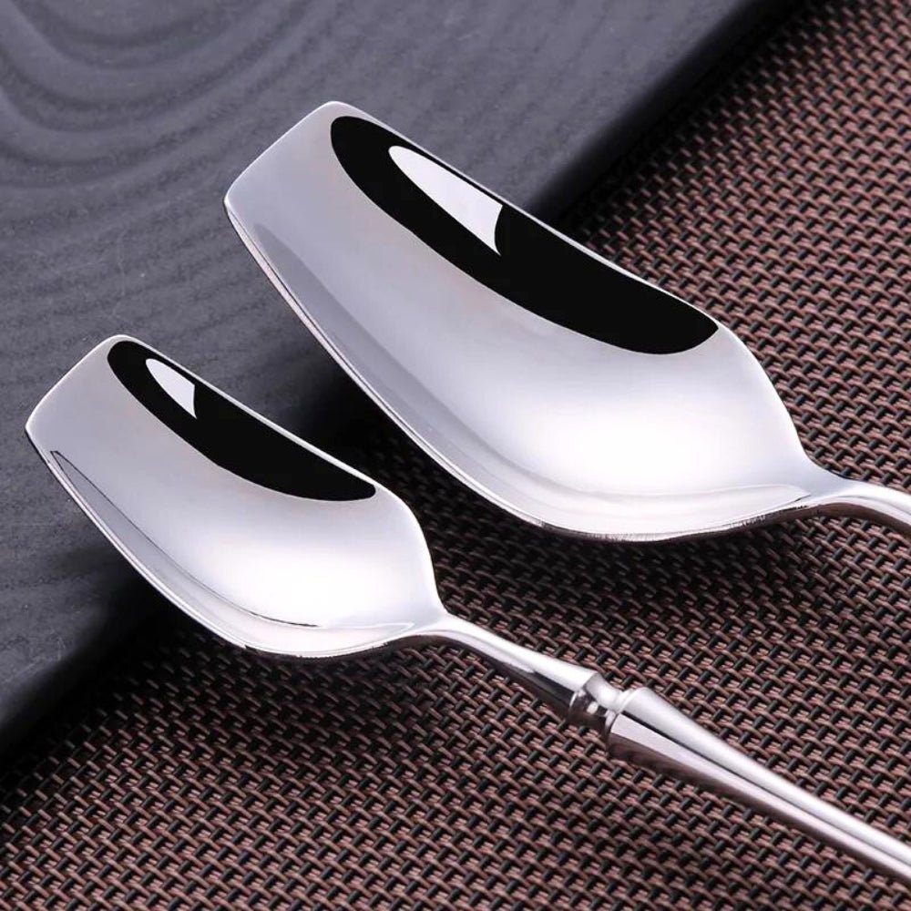 Stainless Steel Cutlery Set, Knife and Fork Set with Soup Spoons and Teaspoons, Modern Tableware for Table Settings_01