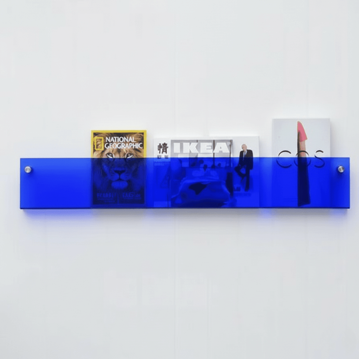 Wall Magazine Holder, Minimalist Acrylic Magazine Rack Wall Mounted for Living Room and Office Organisation_05