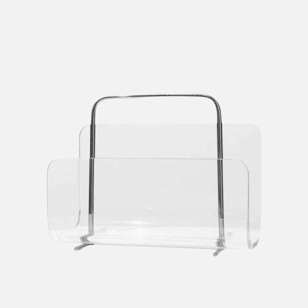 Acrylic Magazine Holder, Modern Magazine Rack for Desk and Living Room – image 8