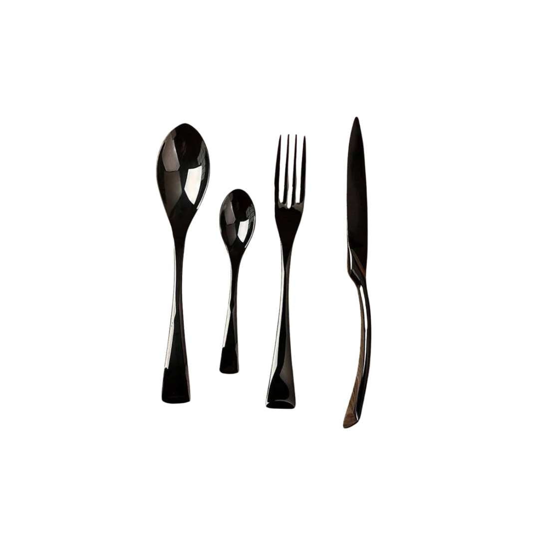 24 or 48 Piece Stainless Steel Cutlery with Soup Spoons and Teaspoons – image 5