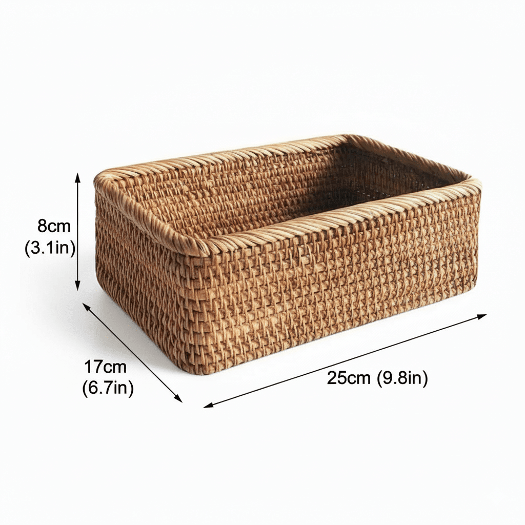 Wicker Baskets for Storage, Woven Storage Baskets in 3 Sizes, Rattan Look Blanket Basket for Living Room and Bathroom_08