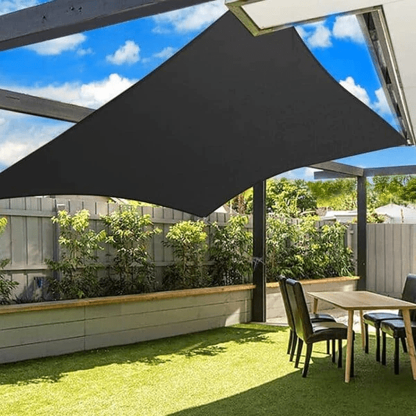 Waterproof Awning, Sun Shade Sail with UV Protection, Garden Sun Shade with Ropes, Patio Awning in Grey or Beige_08