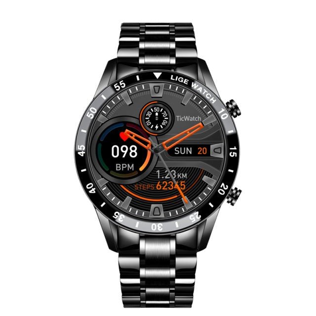 Smart Watch with Bluetooth Calls, Stainless Steel Smartwatch with Touch Screen – image 9