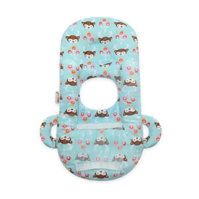 Nursing Pillow with Bottle Holder, Breastfeeding Pillow for Newborn, Newborn Feeding Pillow in Crystal Velvet_05