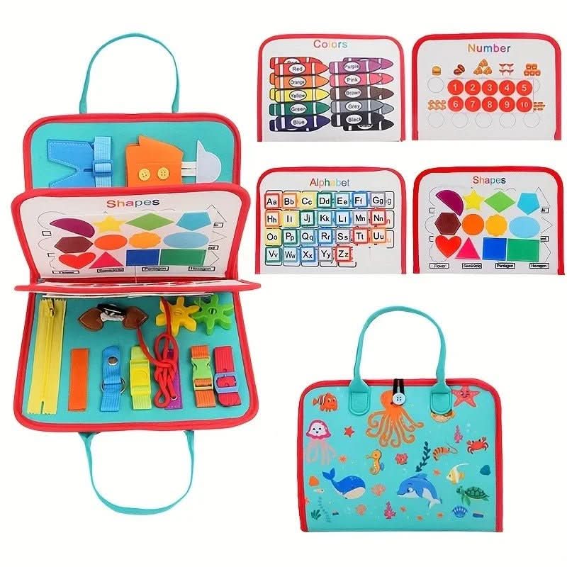 Montessori Busy Book, Sensory Book with Colours and Shapes, Montessori Toys for 2 Year Olds, Toys for 3 Year Olds_10