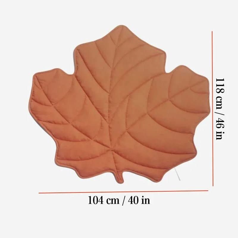 Dog Blankets, Leaf Shape Dog Mat for Large Dogs, Machine Washable Pet Blanket in Cotton and Polyester_16