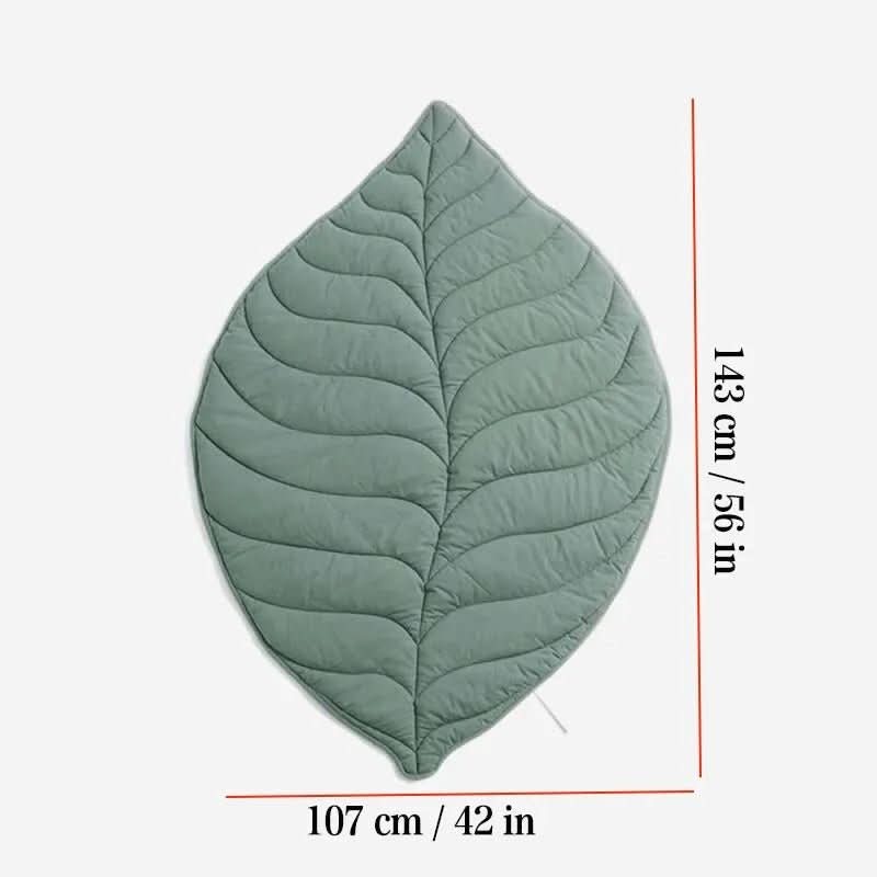 Dog Blankets, Leaf Shape Dog Mat for Large Dogs, Machine Washable Pet Blanket in Cotton and Polyester_17
