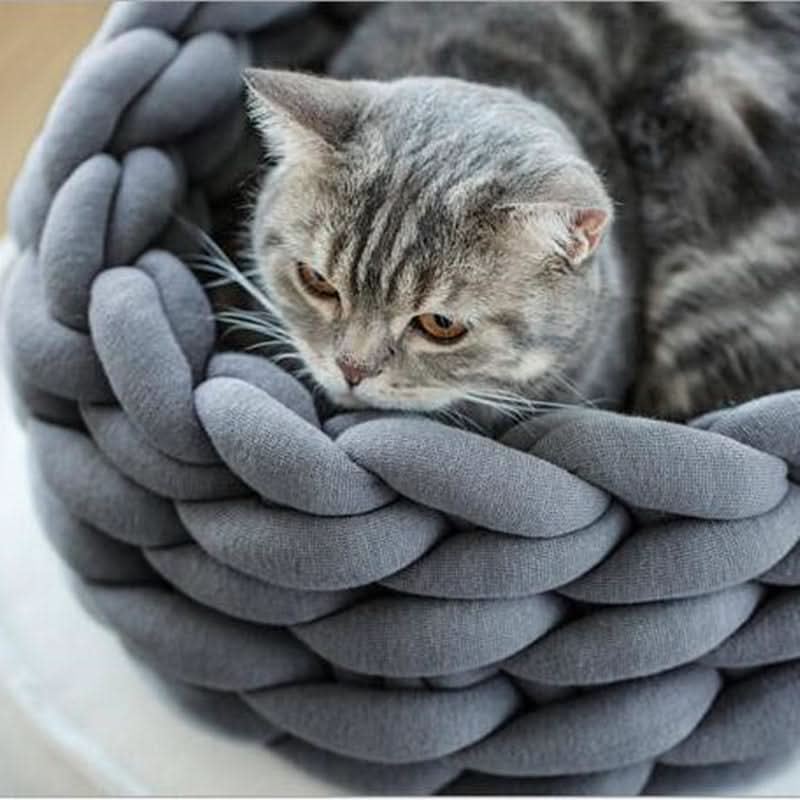 Cat Basket, Washable Small Dog Bed